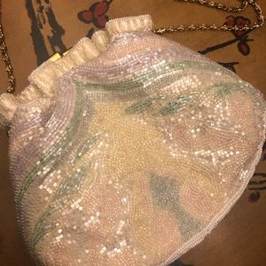 Vintage Beaded Clutch/ Reserved